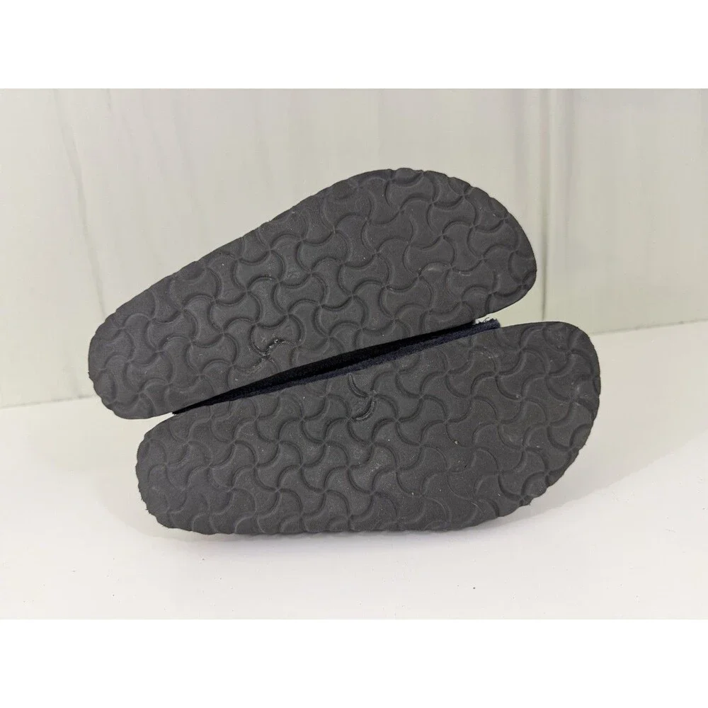 Birkenstock US 8-8.5 EU 39 Arizona Shearling Fur Lined Sandals Navy Blue Narrow